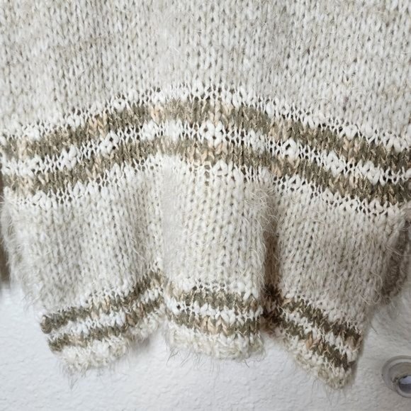 Free People Linus Stripe Pullover Sweater in Natural Combo Women's Size Small - Picture 10 of 10